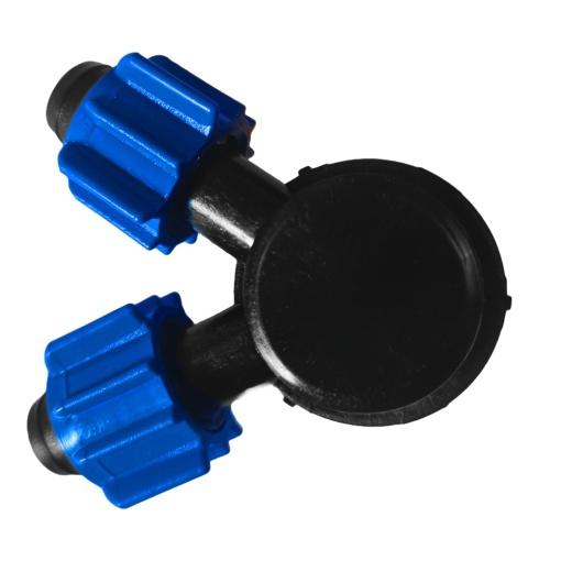 Conector banda de picurare 16mm cu 2 iesiri - Solutie eficienta pentru irigare - Img 2