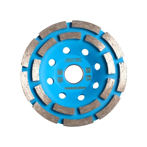 Disc diamantat segmentat FIXTEC 125 mm, grosime 5 mm pentru polisare - Img 2