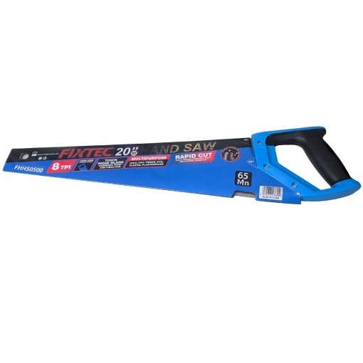 Fierastrau de mana FIXTEC 500 mm (20") 8 TPI din otel 65 Mn - Img 5