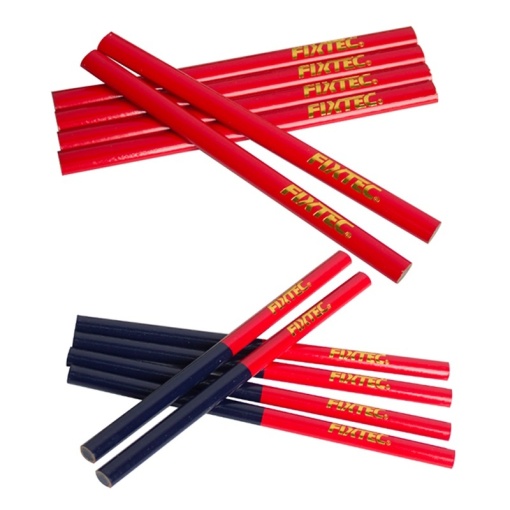 Set 12 Creioane Bicolore pentru Tamplarie FIXTEC 10x7,5x176 mm - Img 5