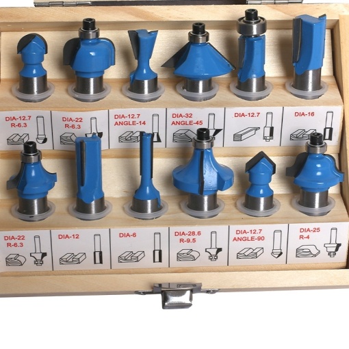 Set 12 freze pentru lemn FIXTEC, coada 12mm - Img 2