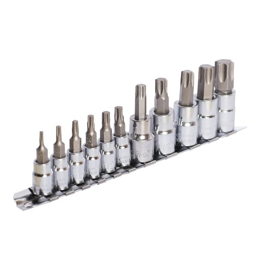 Set Torx 11 piese FIXTEC 1/4" &amp; 3/8" CR-V - Img 6