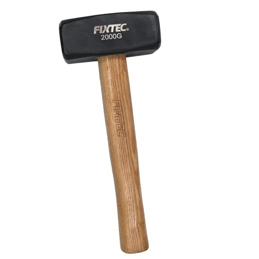Ciocan pentru piatra FIXTEC 2000G cu maner din lemn - Img 3