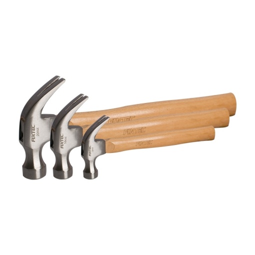 Ciocan Tamplarie FIXTEC 8 oz cu Maner din Lemn - Img 2