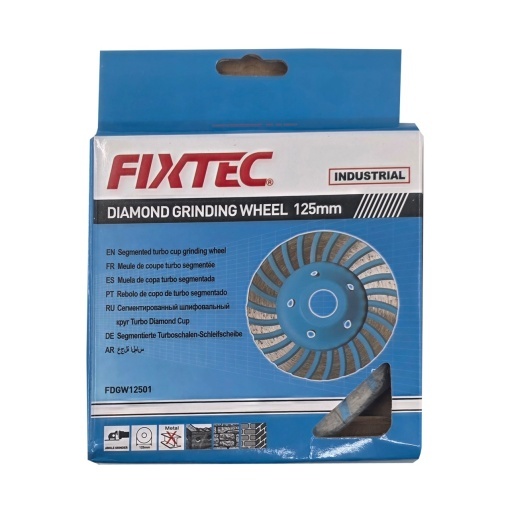 Disc diamantat pentru slefuire continua FIXTEC 125x22.23mm, grosime 5mm - Img 3