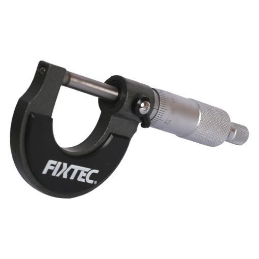 Micrometru FIXTEC 0-25mm, precizie 0.01mm, fabricat din otel carbon - Img 2