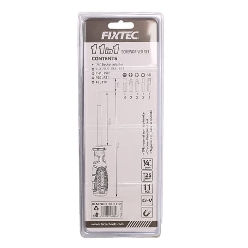 Set 11‑in‑1 surubelnita multifunctionala FIXTEC cu design ergonomic - Img 2