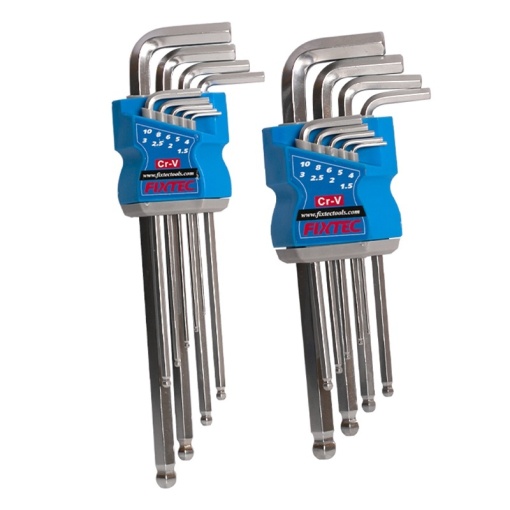 Set 9 imbusuri ball-point FIXTEC 1.5–10 mm CR-V - Img 6