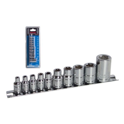 Set FIXTEC 10 bucati capete E-Torx din otel CR-V - Img 3