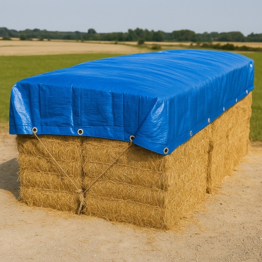 Copertina impermeabila 4x5m cu capse metalice, rezistenta la UV si apa - Img 2