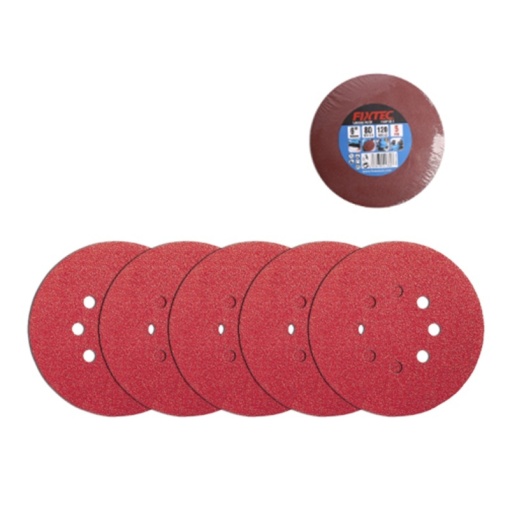 Pachet 5 Discuri Abrazive FIXTEC 125mm cu Prindere Tip Arici - Img 5