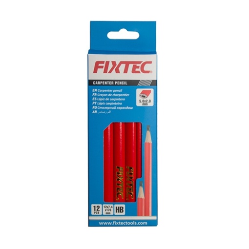 Set 12 creioane ovale pentru tamplarie FIXTEC 176 mm - Img 2
