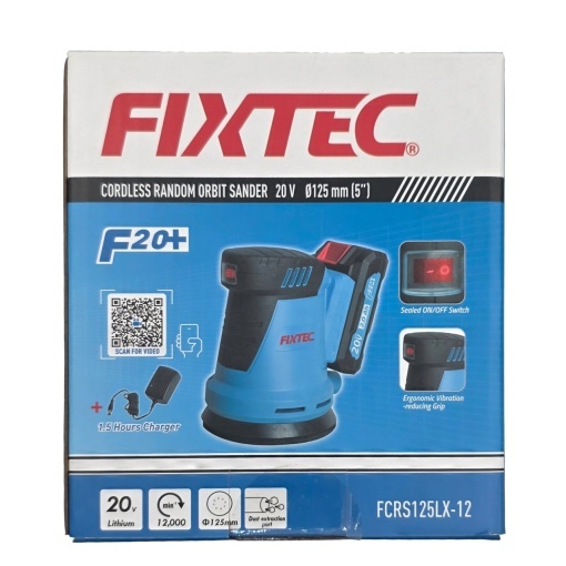 Slefuitor Orbital FIXTEC 20V Cu Acumulator si Vibratii Aleatorii - Img 3