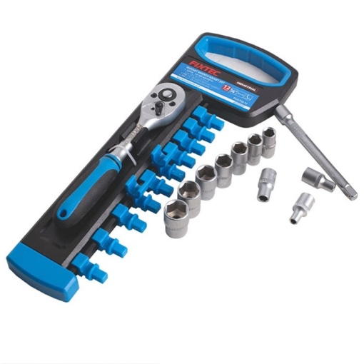 Trusa clichet cu tubulare 12 bucati FIXTEC 3/8", CR-V - Img 3