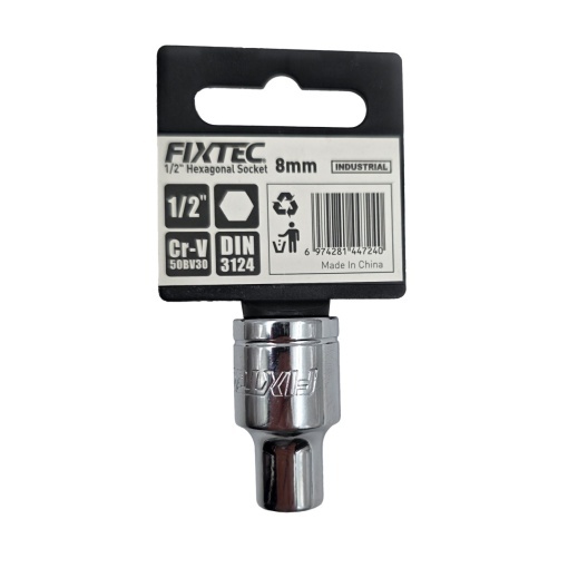 Cap Tubular Hexagonal Fixtec 1/2" 8 mm x 38 mm - Img 3