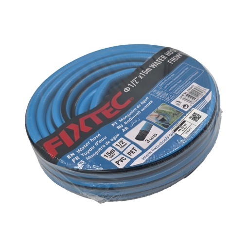 Furtun de gradina PVC FIXTEC 1/2"x15m, cu 3 straturi - Img 3