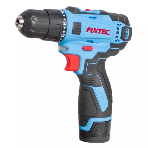 Kit masina de gaurit FIXTEC 12V fara cablu, 60 componente, baterie Li-ion 1500mAh - Img 3