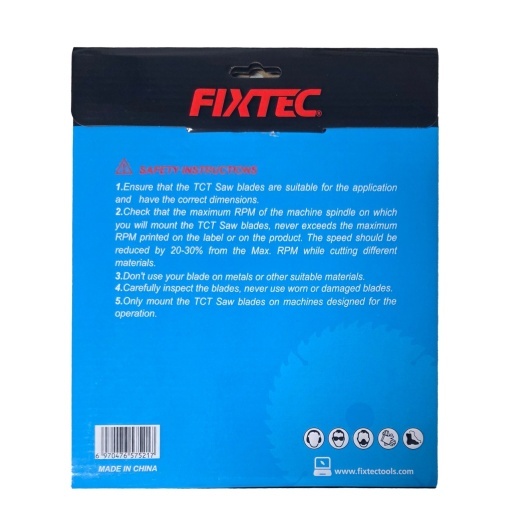 Pan Disc TCT FIXTEC 8 1/4", 210x30mm, 60 dinti, pentru lemn si aluminiu - Img 2