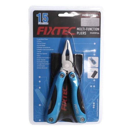 Cleste 15-in-1 multifunctional FIXTEC, otel inox - Img 5