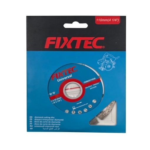 Disc diamantat FIXTEC 110 mm pentru taierea pietrei, betonului si caramizii - Img 3