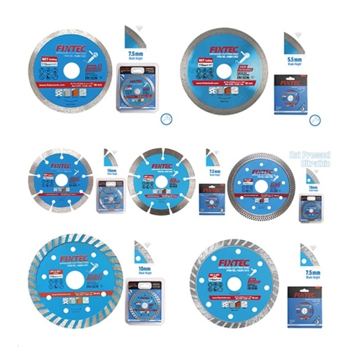 Disc diamantat FIXTEC 180 mm x 7.5 mm pentru taiere cu apa - Img 2