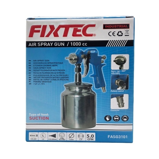 Pistol de Vopsire FIXTEC cu Aer Comprimat 500cc Compatibil UE - Img 4