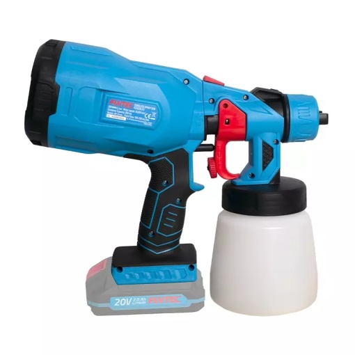Pistol de vopsire portabil FIXTEC 20V fara cablu, 800ml, reglaj inclus - Img 3