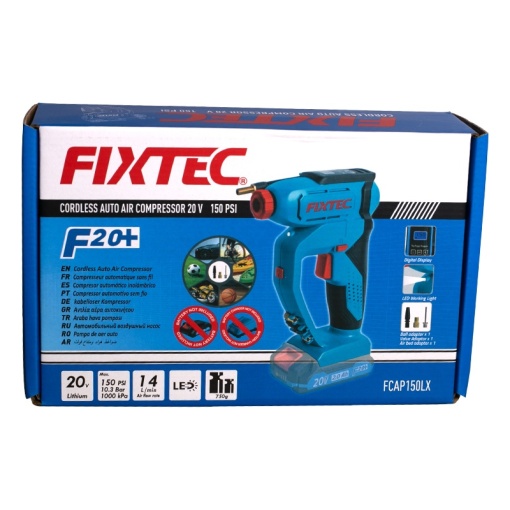 Pompa de aer FIXTEC 20 V (fara acumulator) – 150 PSI cu afisaj LCD - Img 6