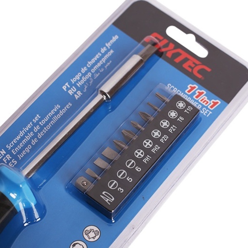 Set 11‑in‑1 surubelnita multifunctionala FIXTEC cu design ergonomic - Img 3