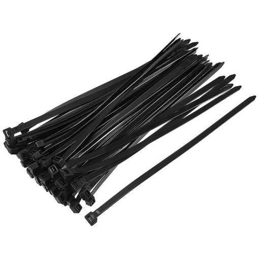 Set coliere cablu FIXTEC din nylon, negre, 4.6 x 300 mm - 100 bucati - Img 3
