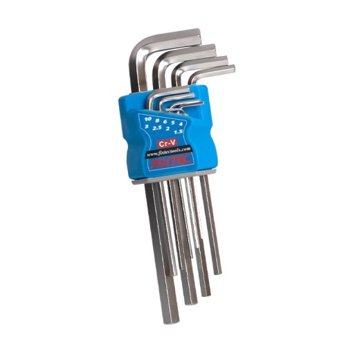 Set FIXTEC 9 imbusuri metrice 1.5‑10 mm din CR‑V - Img 3