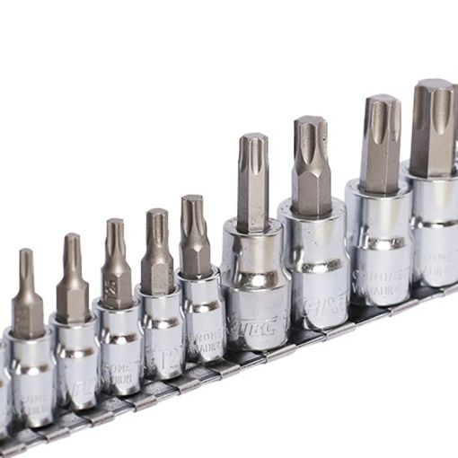 Set Torx 11 piese FIXTEC 1/4" &amp; 3/8" CR-V - Img 4