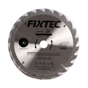 Disc Circular pentru Lemn FIXTEC 185 mm, 24 Dinti - Img 3