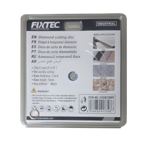 Disc diamantat pentru taiere FIXTEC 230x22.2 mm - Img 2
