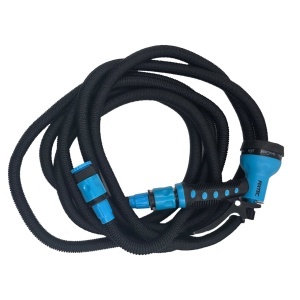 Furtun de gradina extensibil FIXTEC 5m, TPE, cu pulverizator 8 functii - Img 2