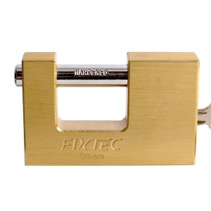 Lacat tip bloc FIXTEC 90mm, alama, 2 chei - Img 2