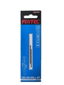 Pachet 2 Burghie HSS-M2 pentru Metal 1.5 mm FIXTEC