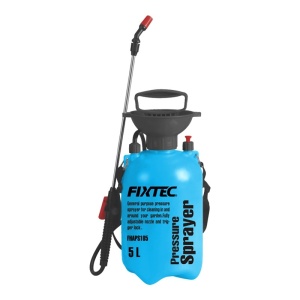Pulverizator manual FIXTEC 5L cu duza din cupru si bretea de umar