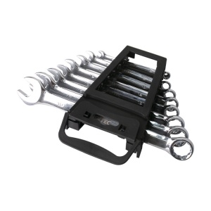 Set de chei combinate FIXTEC, 8 bucati, CR-V, cu suport - Img 6