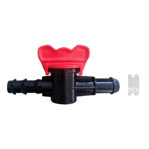 Valva pentru tub rosu 16mm cu inel de etansare