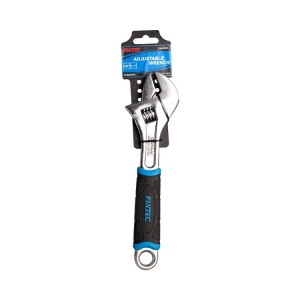 Cheie ajustabila FIXTEC 6", CR-V, maner dublu din plastic - Img 3