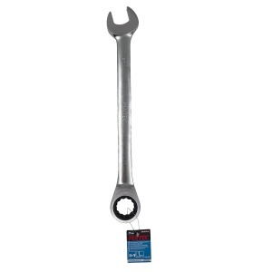 Cheie fixa cu mecanism clichet FIXTEC 27mm, cap solid, 72 de dinti, otel CR-V
