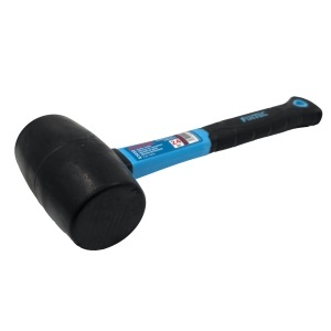Ciocan din cauciuc FIXTEC 700g cu maner din fibra de sticla - Img 4