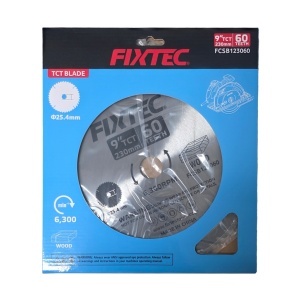 Disc circular TCT FIXTEC 9", 230x25.4mm, 60 dinti, pentru lemn