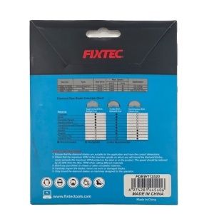 Disc taiere diamantat FIXTEC 125 mm, 5 mm grosime pentru piatra si beton - Img 2