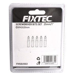 Set 5 biti surubelnita PH2 25mm FIXTEC - Img 3