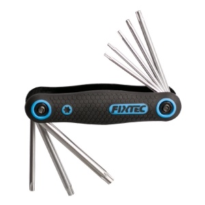 Set 8 unelte Torx pliabile FIXTEC T9–T40 CR-V - Img 3