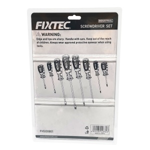 Set de 8 surubelnite FIXTEC cu maner ergonomic dublu-strat - Img 2