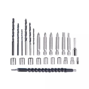 Set masina de gaurit FIXTEC 20V cu acumulator, LED, blocare ax, 2 baterii Li-ion 1500mAh - Img 5