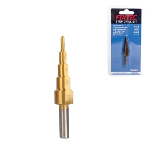 Burghiu treptat FIXTEC 4–12 mm HSS cu strat de titan